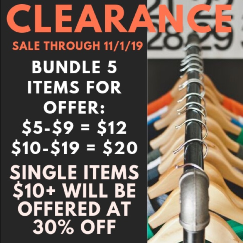 Clearance through 11/1/19